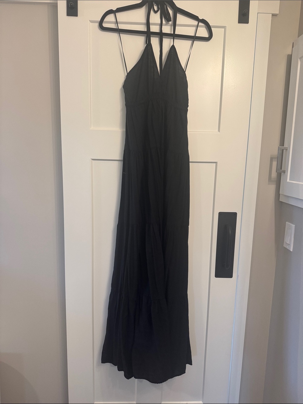 Express Black Halter Maxi Dress